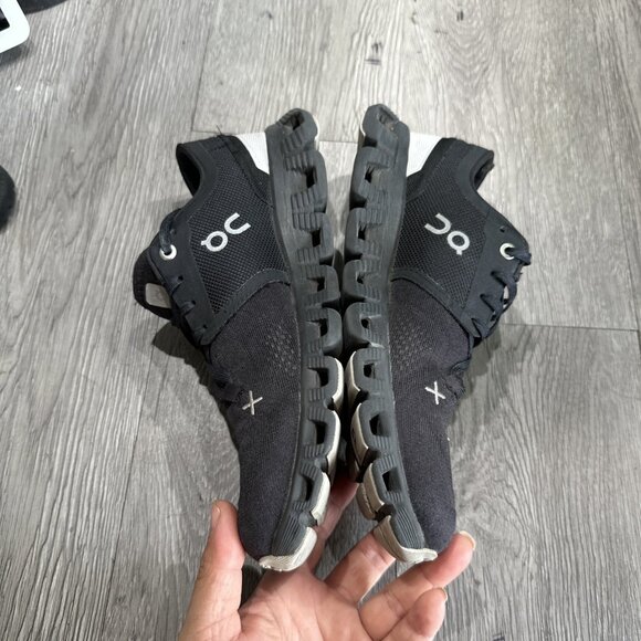 On Womens Cloud X Black White Running Shoes Sneakers Size 7 - Picture 11 of 11